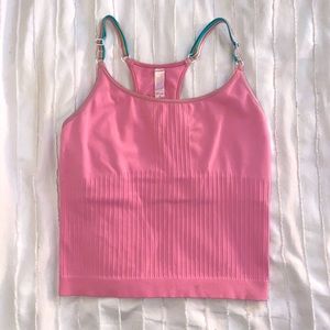 pink vintage victoria’s secret athletic top, size s